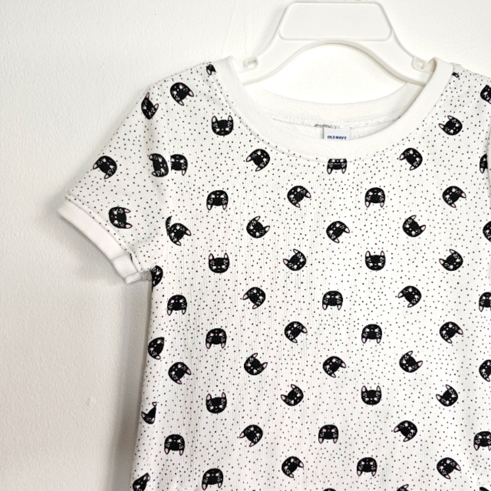 Black Cat Print Dress